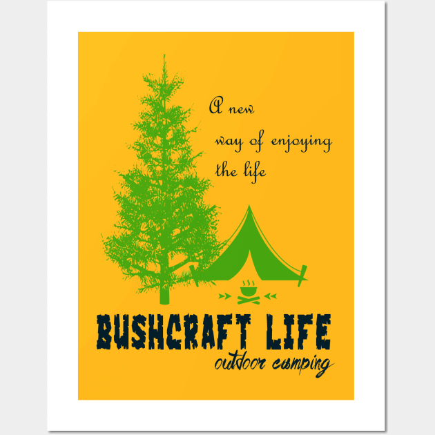 bushcraft live outdoor camping Wall Art by The Bombay Brands Pvt Ltd